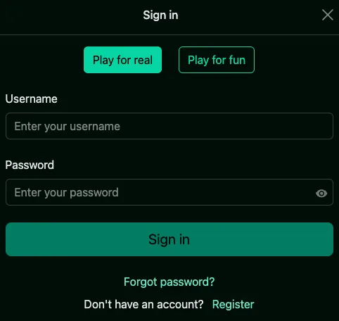 Pure casino login