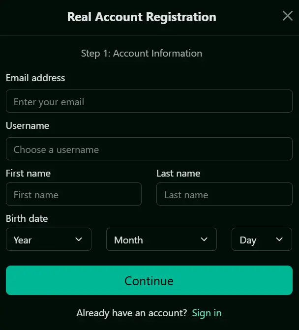 purecasinoaus register